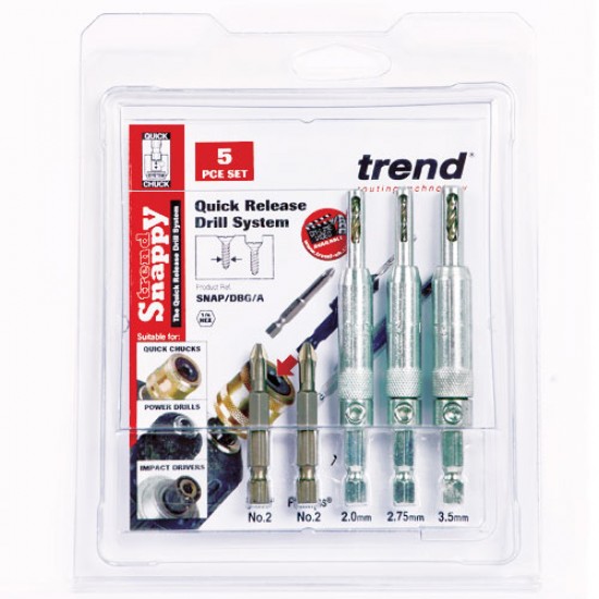 SNAP/DBG/A Snappy drill bit guide 5pc set