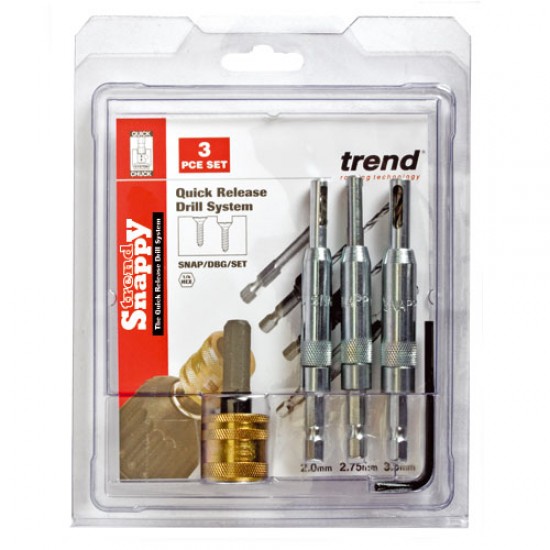 SNAP/DBG/SET Trend Snappy drill bit guide 4 piece set
