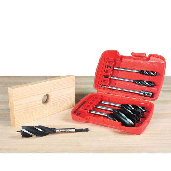 SNAP/FAB1/SET Trend Snappy Four Flute Auger Bit Set 6 Piece