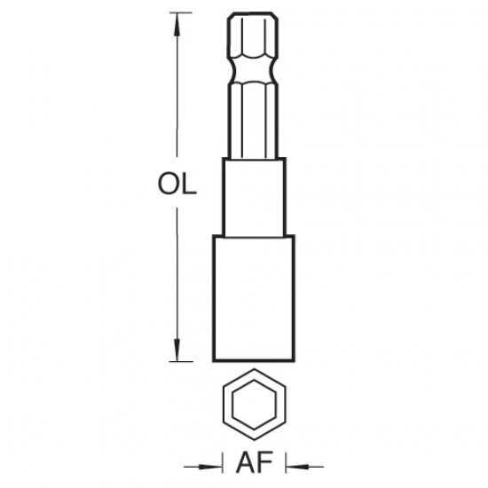 SNAP/ND/635M Trend Snappy nutdriver 1/4 A/F magnetic