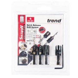 SNAP/PC/A Trend Snappy 4 Piece Set Countersink & Plug cutter Set