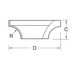 SP-PSC/106A Profile block for PSC/106 concave