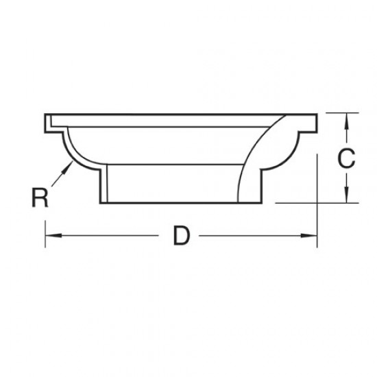 SP-PSC/107B Profile block for PSC/107 convex