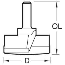 T421/35X1/4TC Hinge sinking 35mm diameter