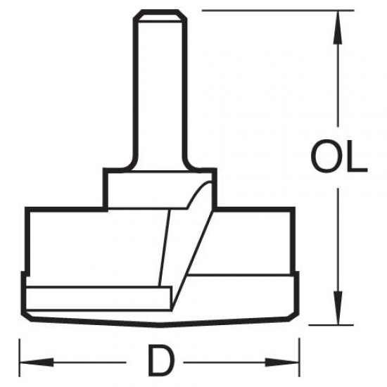 T421/35X1/4TC Hinge sinking 35mm diameter