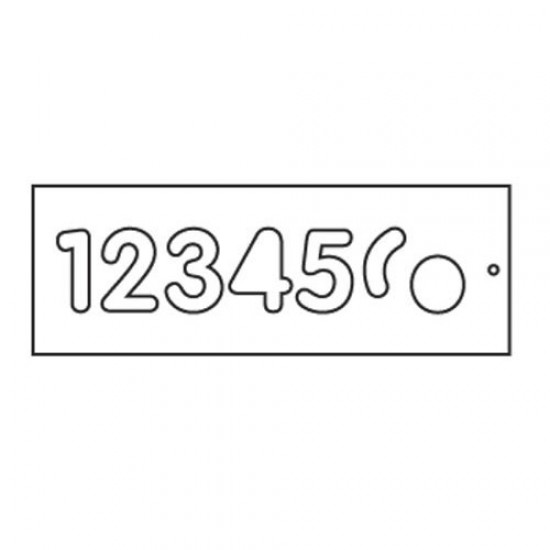 WP-T/NUC/57A Template 57mm upper case 1-6