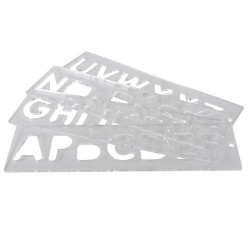 TEMP/LUC/57 Template set letters 57mm uppercase
