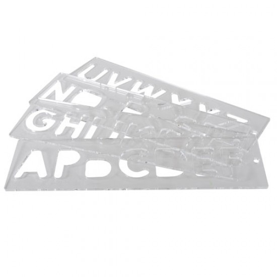 TEMP/LUC/57 Template set letters 57mm uppercase