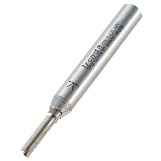 TR01X1/4TC Two flute cutter 3.2mm diameter