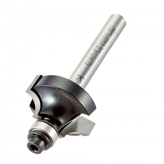 TR31X1/4TC Guided ovolo round over cutter 6.35mm radius