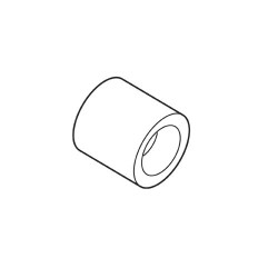 WP-CDJ300/06 Edge guide 10mm diameter x 10mm Silver