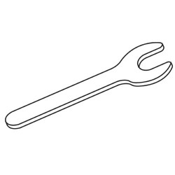 WP-CRTMK3/51 Spanner pressed steel 10mm A/F CRT/MK3