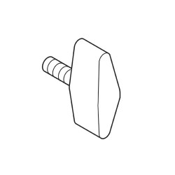 WP-KNOB/01 Locking knob M6 x 10mm 1 off