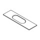 WP-LOCK/T/237 Lock Template 26mm x 52mm faceplate rounded ends