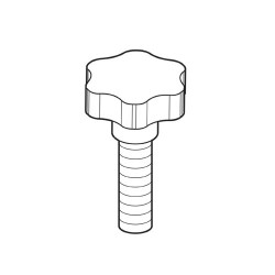 WP-PRT/79 Mitre fence knob M6 x 25mm male