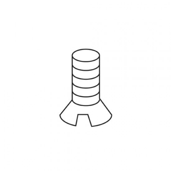 WP-SCW/01 2BA x 1/4 countersunk slot machine screw