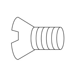 WP-SCW/66 M4 x 6mm countersunk Pozi machine screw