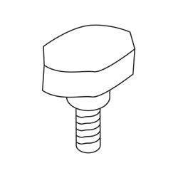 WP-T4/038 Thumb knob T4